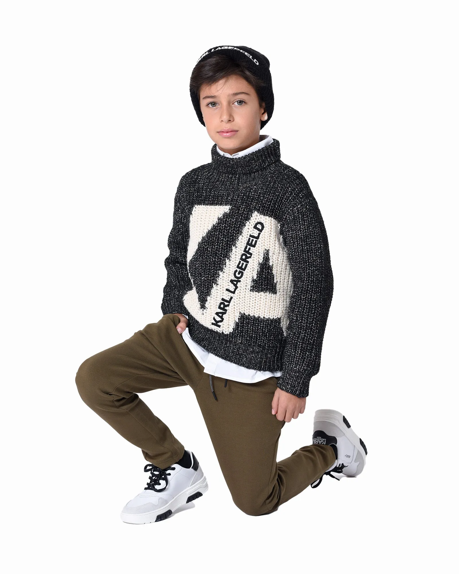 KARL LAGERFELD FW23 Logo Knit Sweater