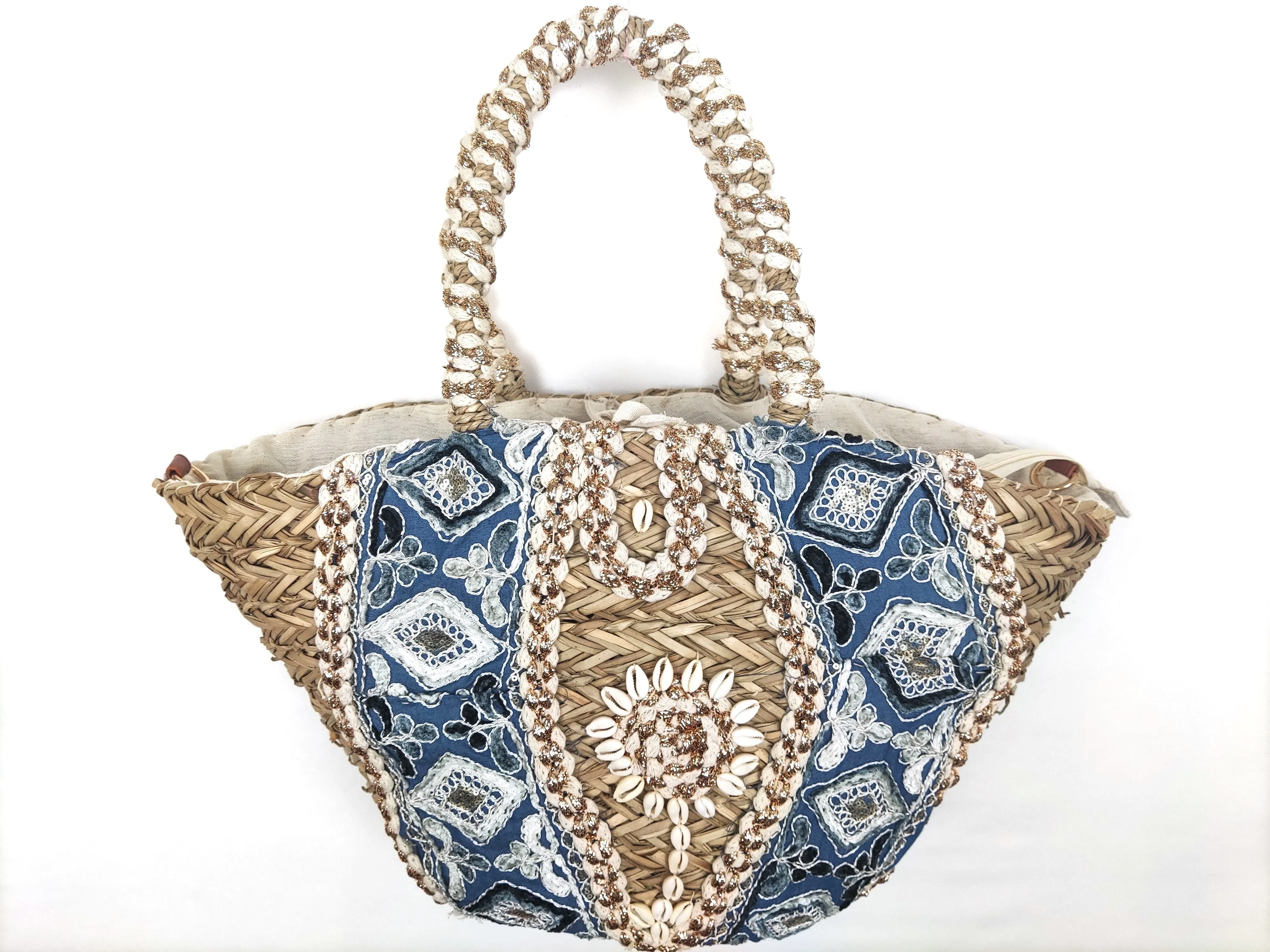 KORB TASCHE DENIM GOLD SHELLS