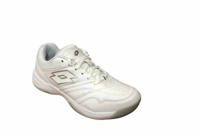 Lotto Court Logo XVIII W 213606 1GN white silver women's tennis shoe