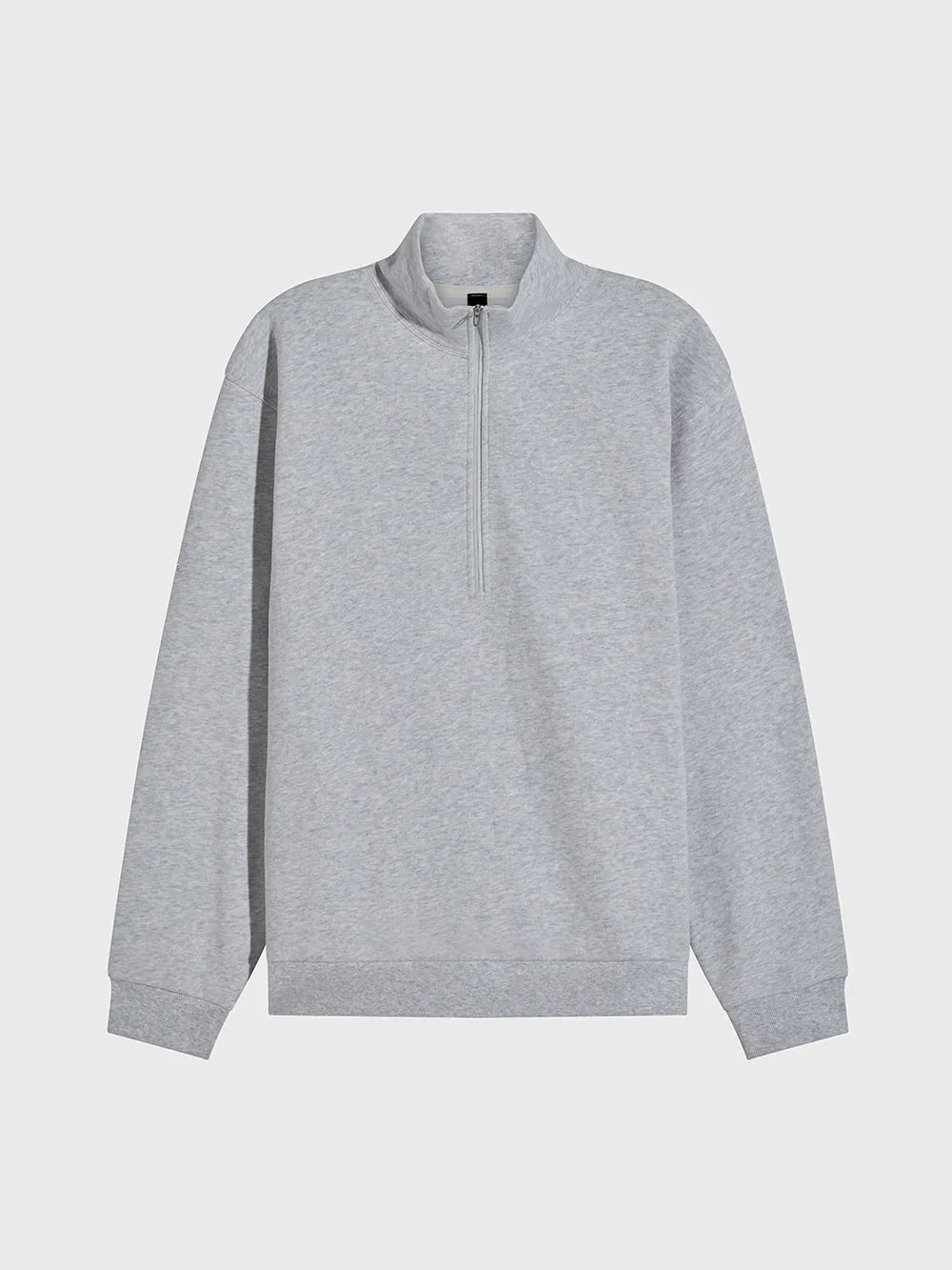 LULULEMON LIGHT GREY STEADY STATE HALF ZIP