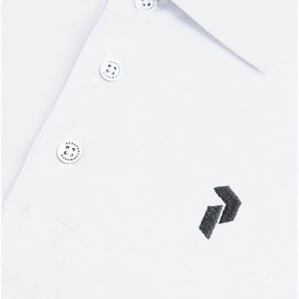 M Tech Solid Polo White