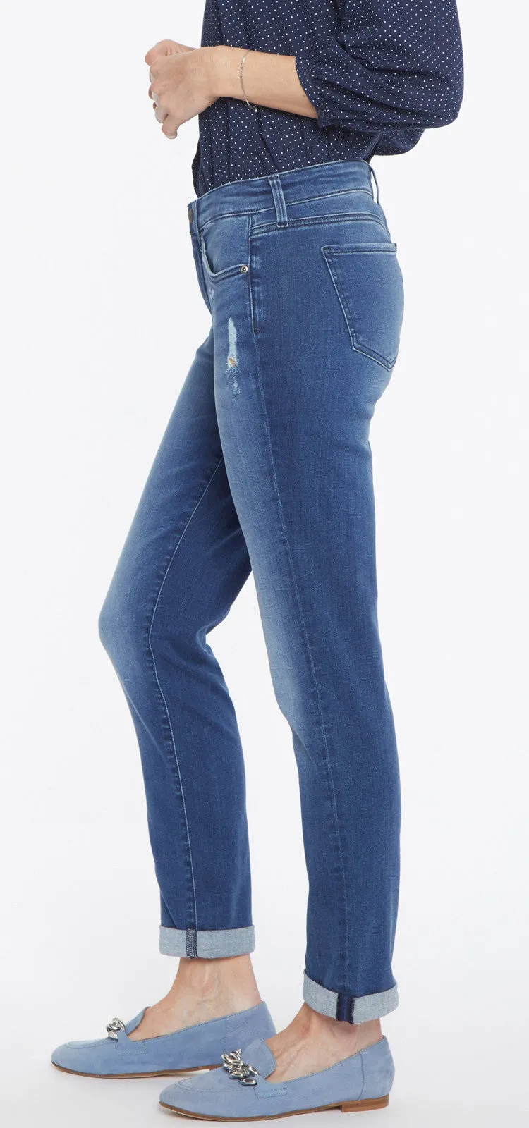 Margot Girlfriend Mediumblauw Premium Denim | Heron