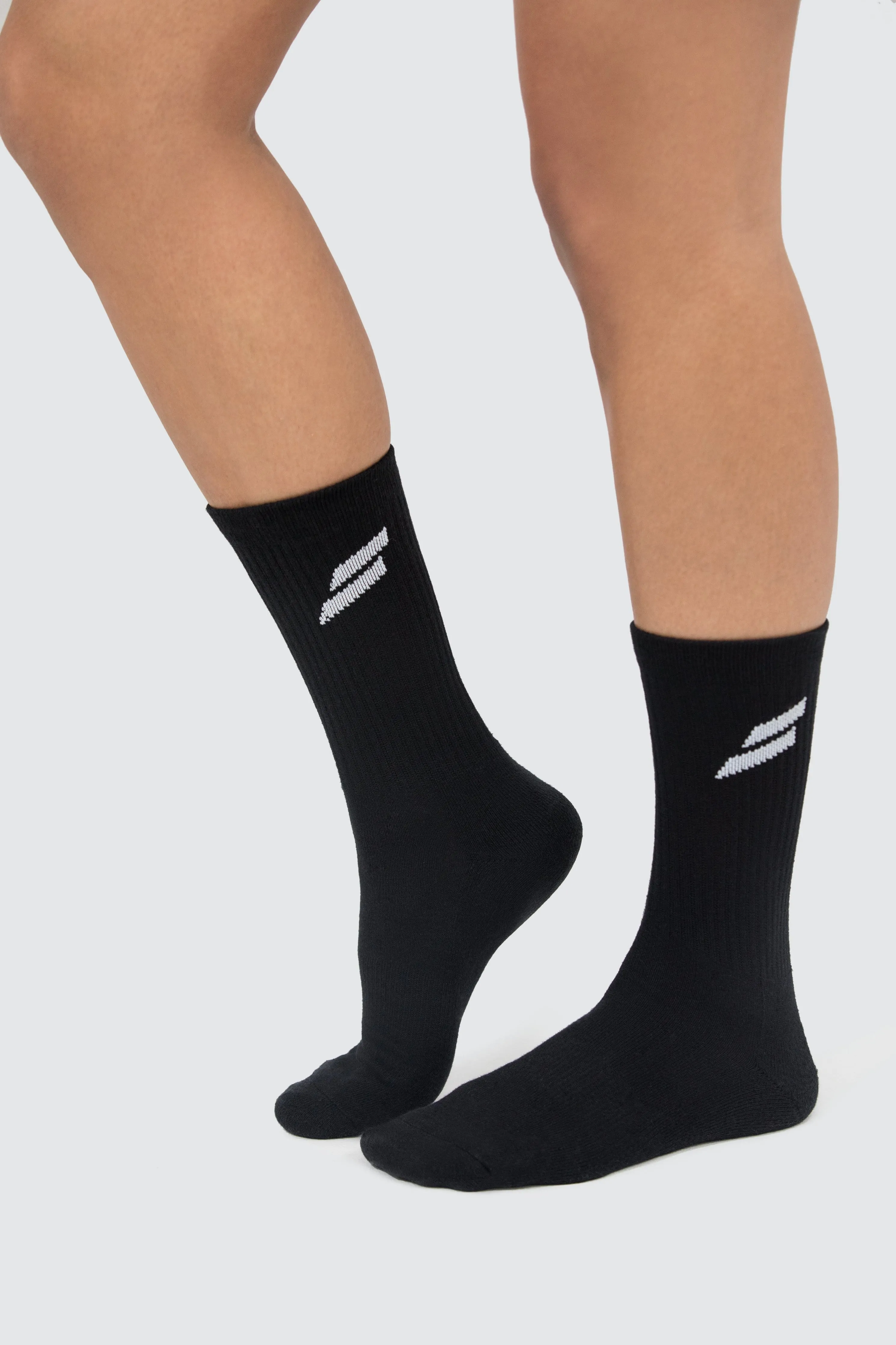 Mark Crew Socks 3pk - Black