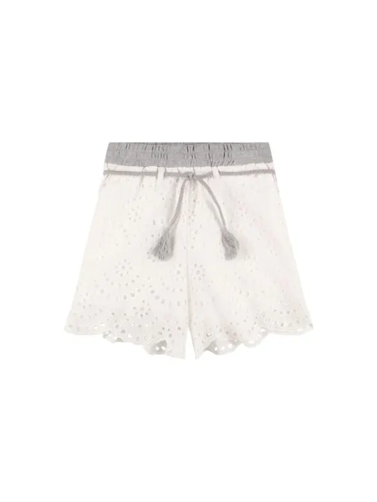 MAX&amp;Co.   Cotton eyelet lace shorts w/bow 