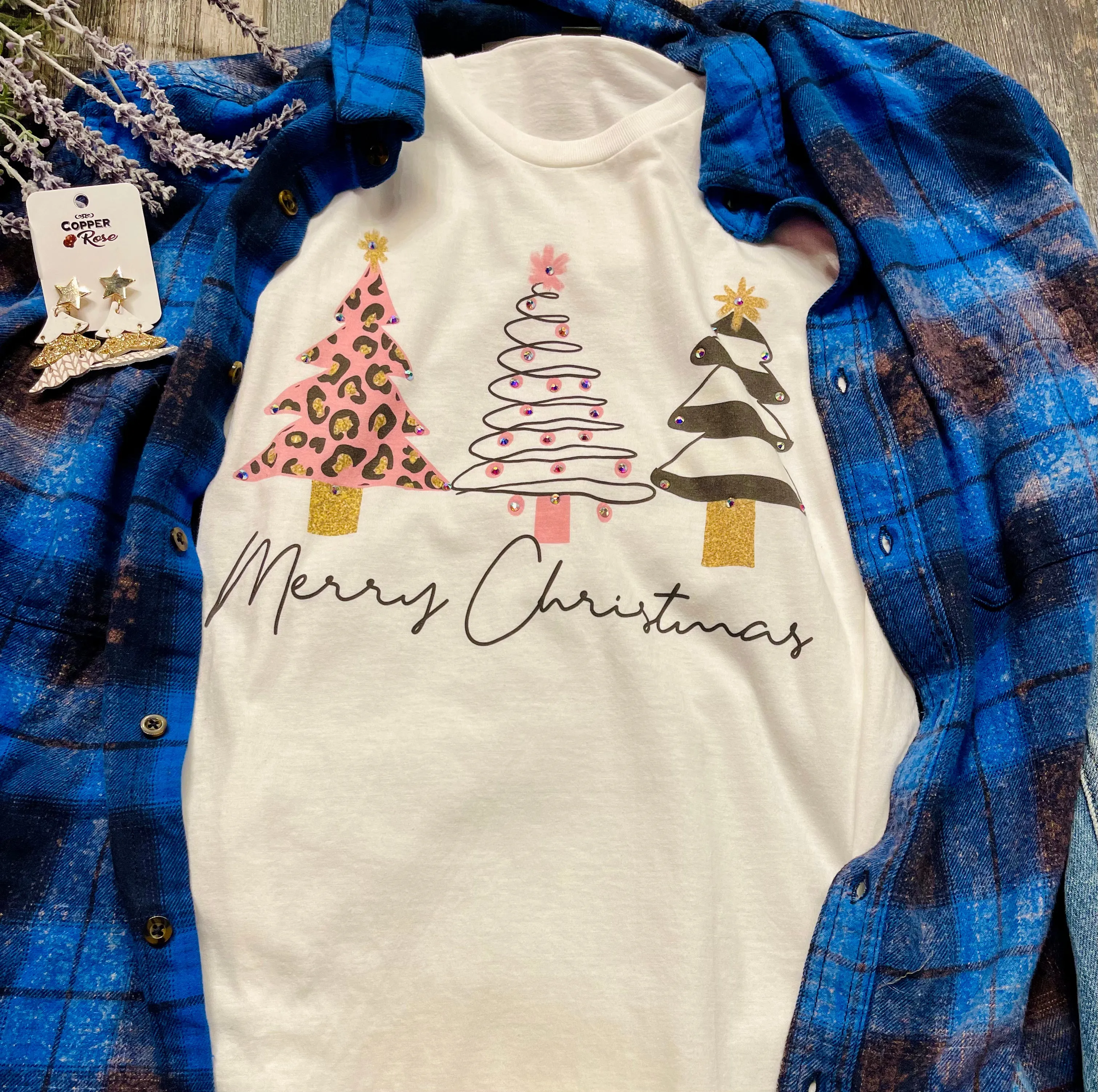 Merry Christmas Trees Tee