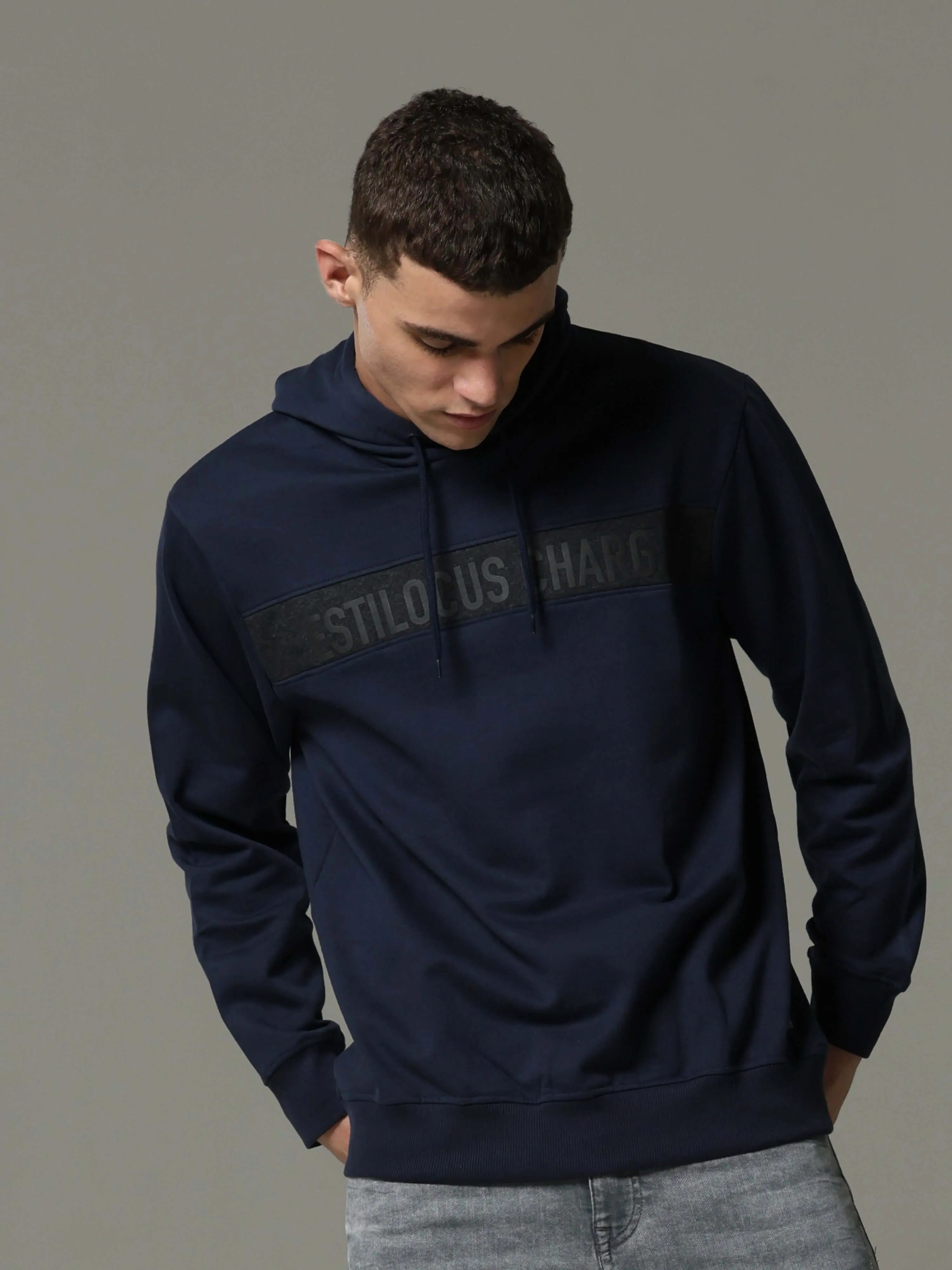 Navy Charg Hoodie