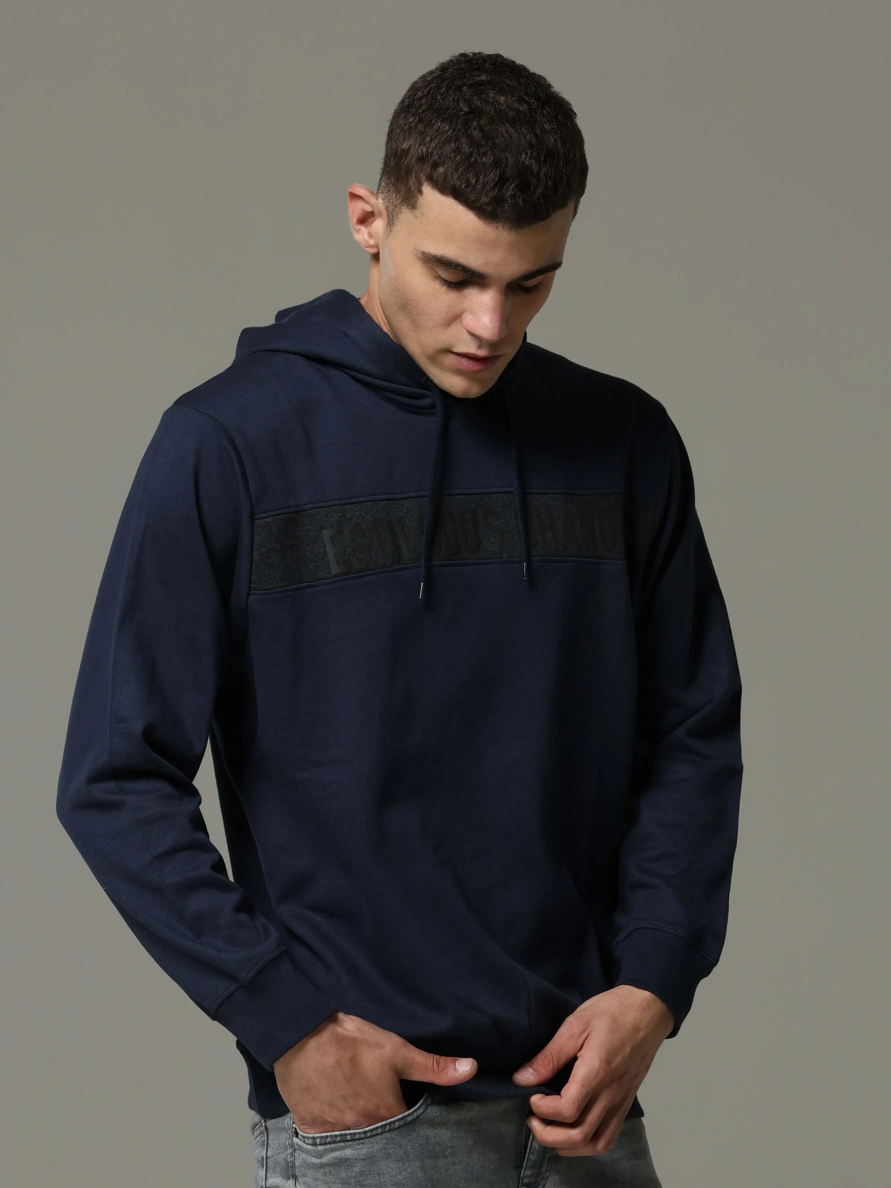 Navy Charg Hoodie