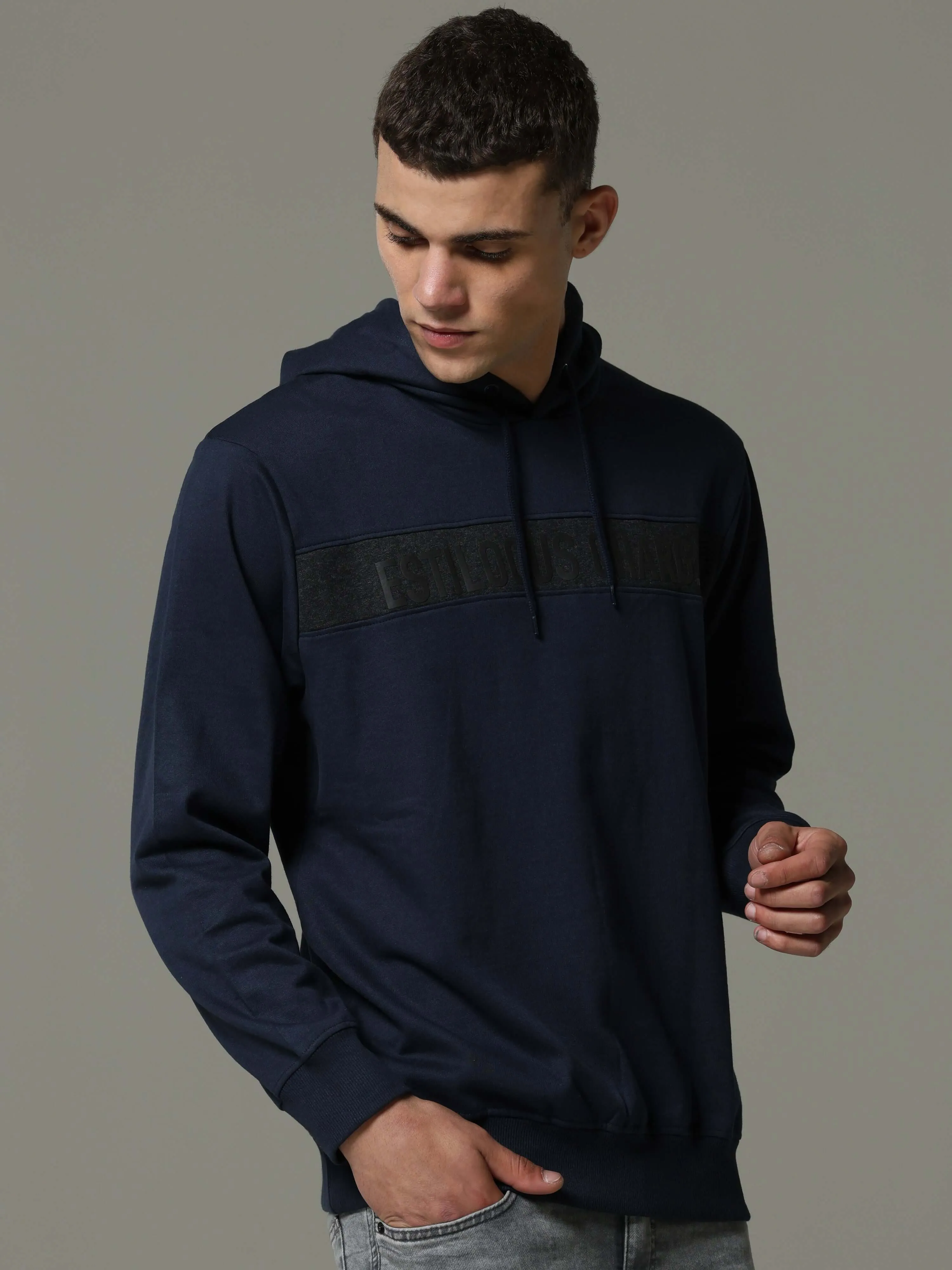 Navy Charg Hoodie