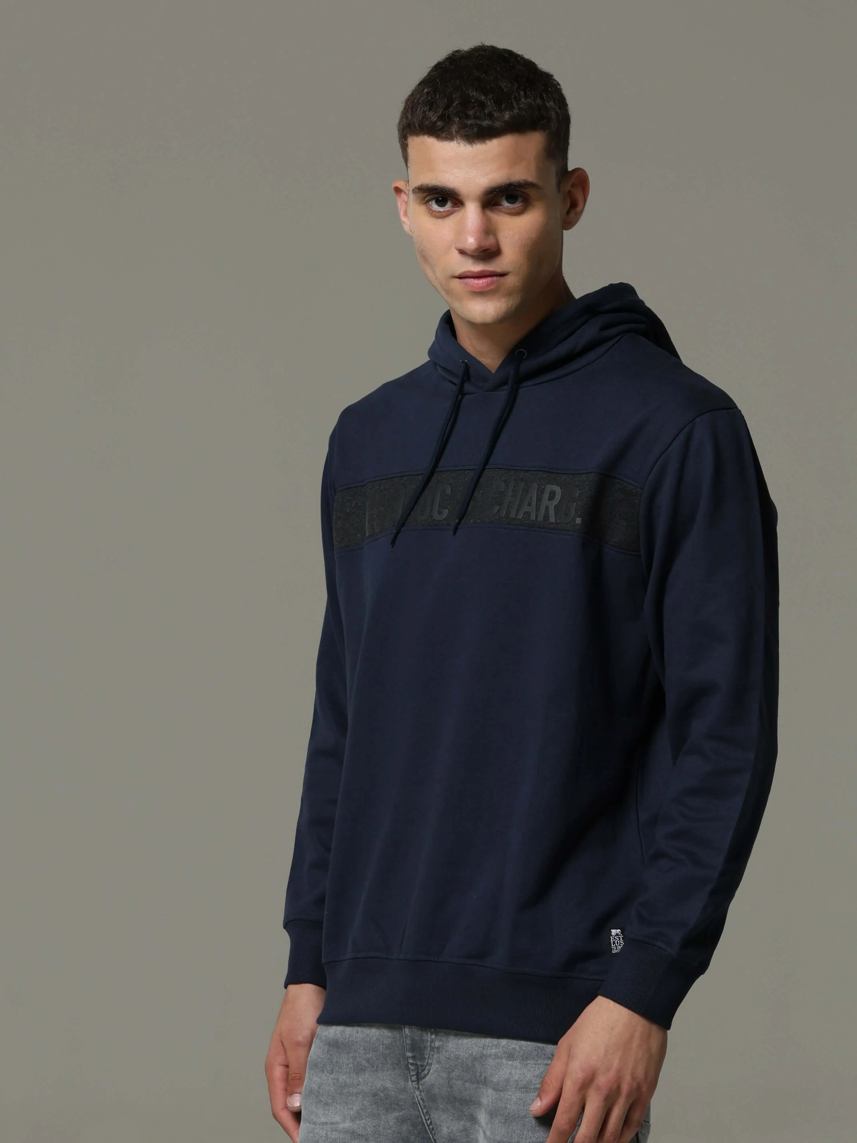 Navy Charg Hoodie