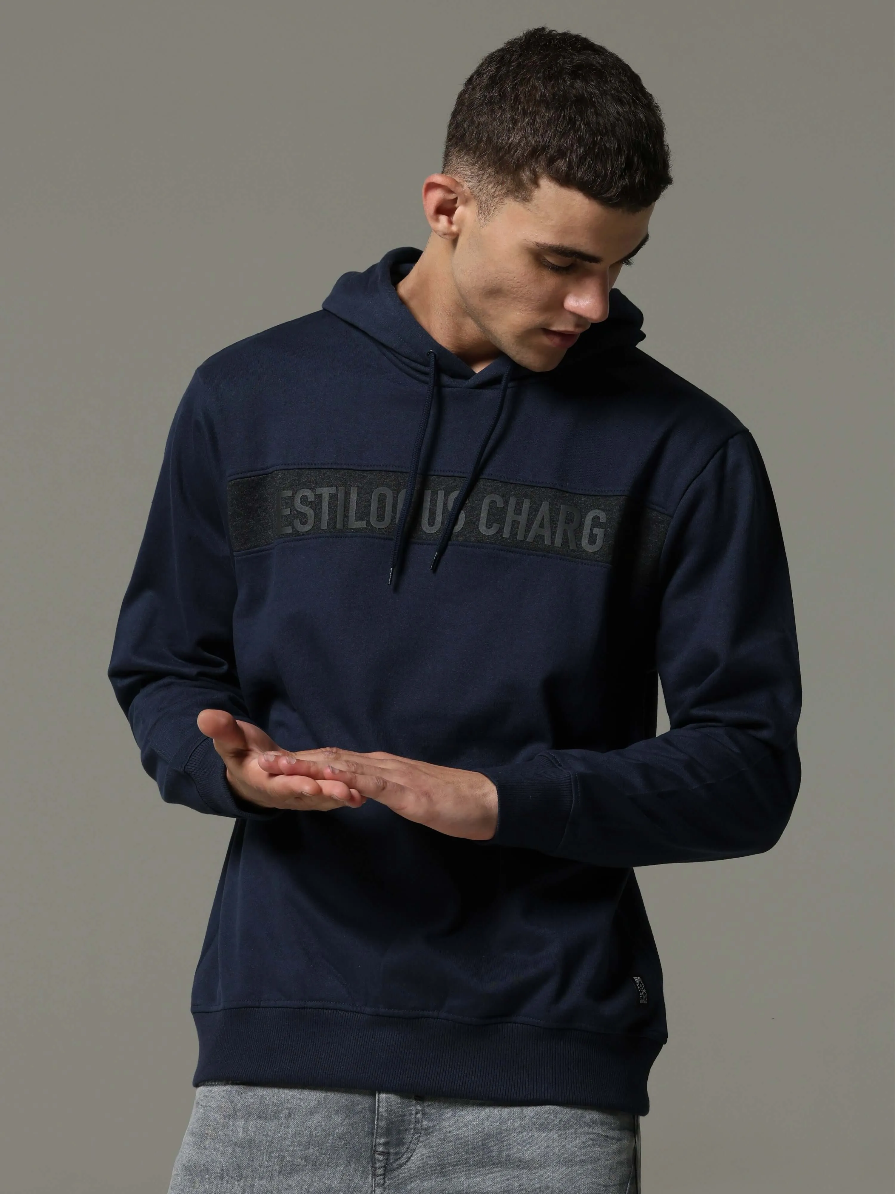 Navy Charg Hoodie