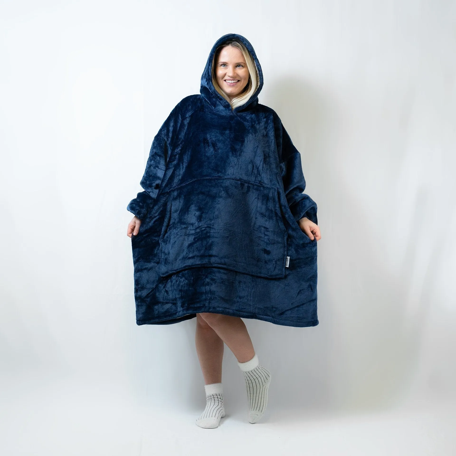 Navy - Hoodie Blanket