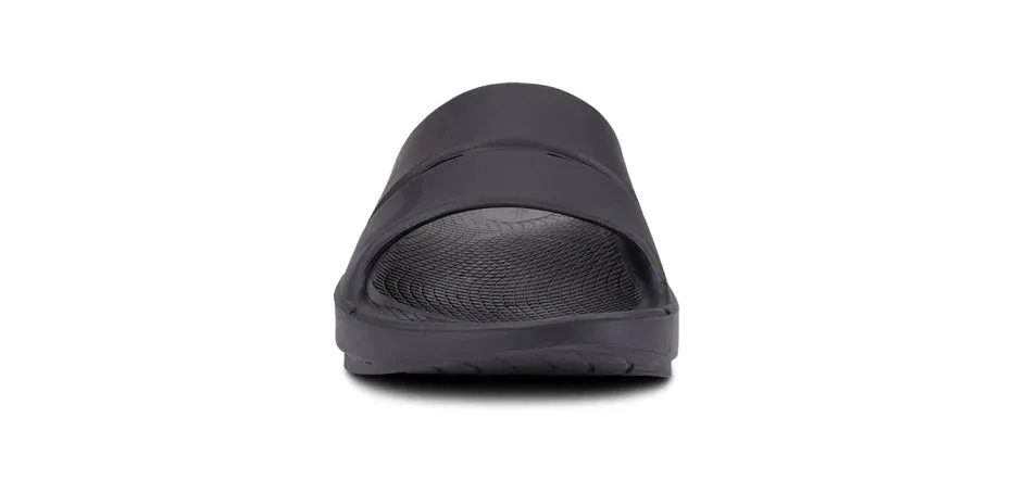 Oofos Ooahh Sport Recovery Slide Sandal - Matte Black