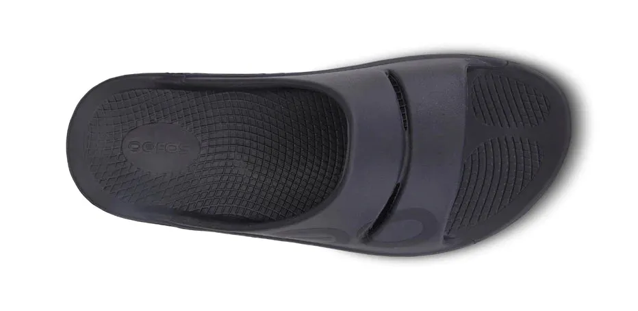 Oofos Ooahh Sport Recovery Slide Sandal - Matte Black