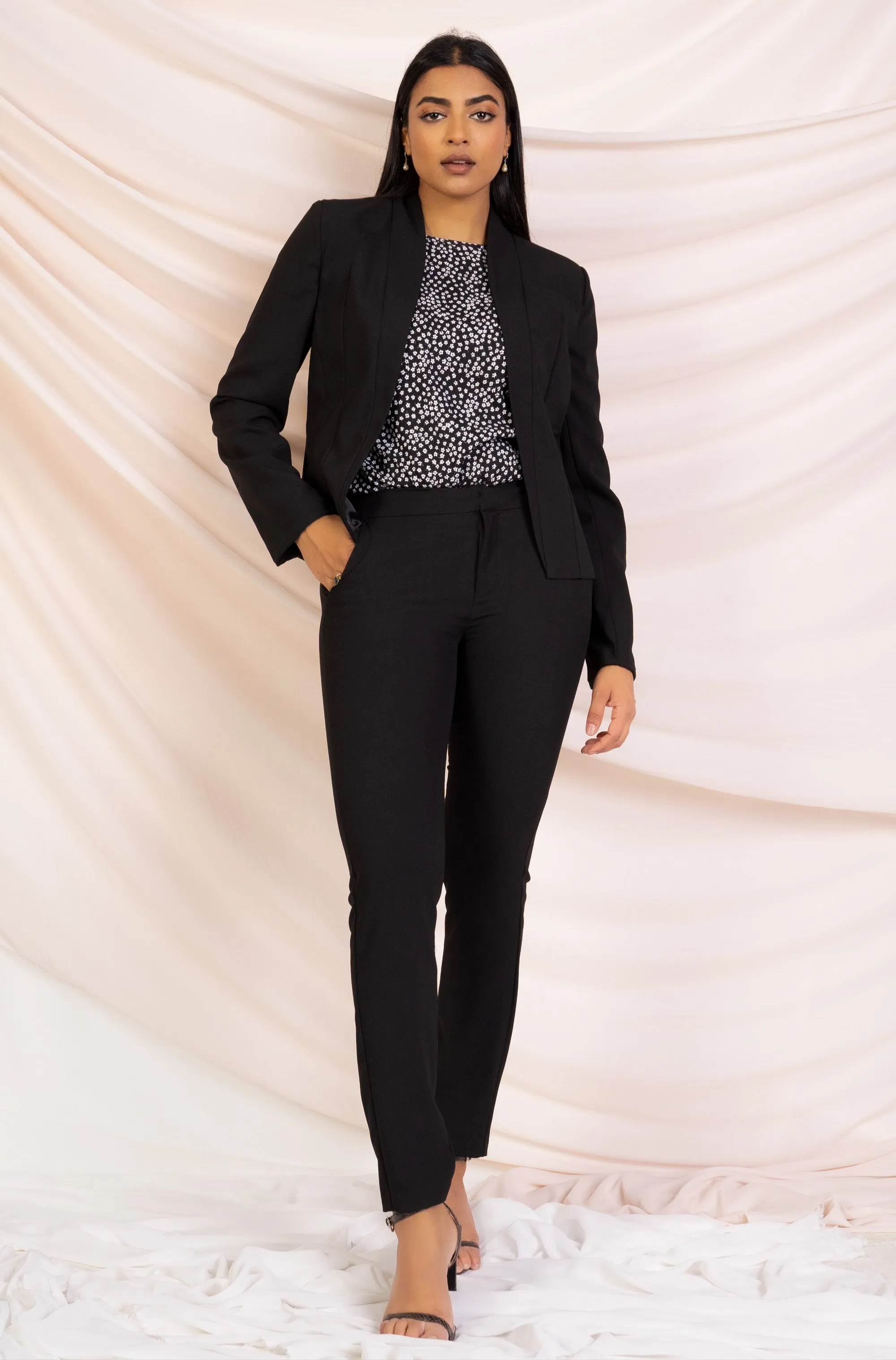 Open Lapel Office Jacket