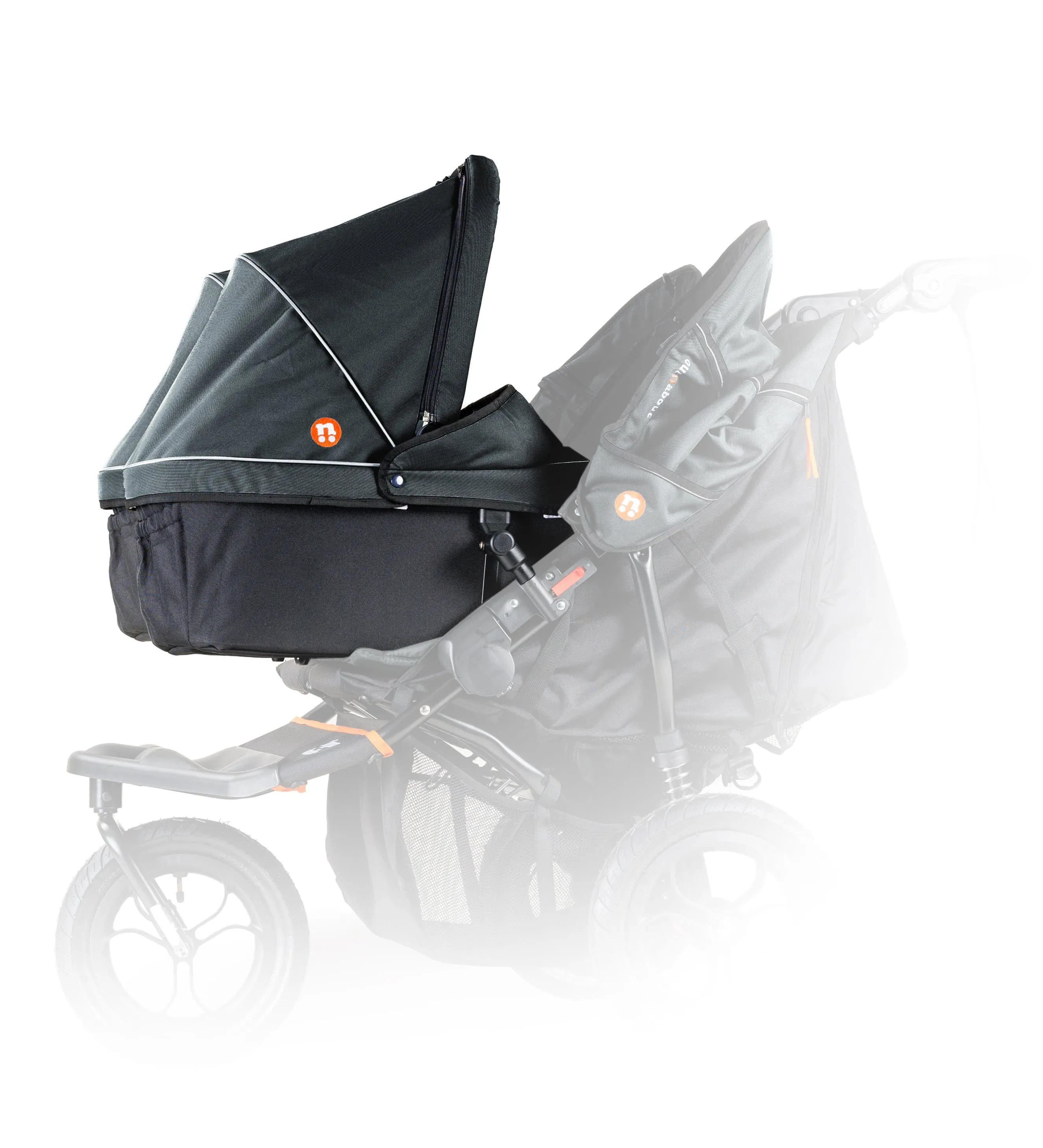 Out n About Double Carrycot - Forest Black