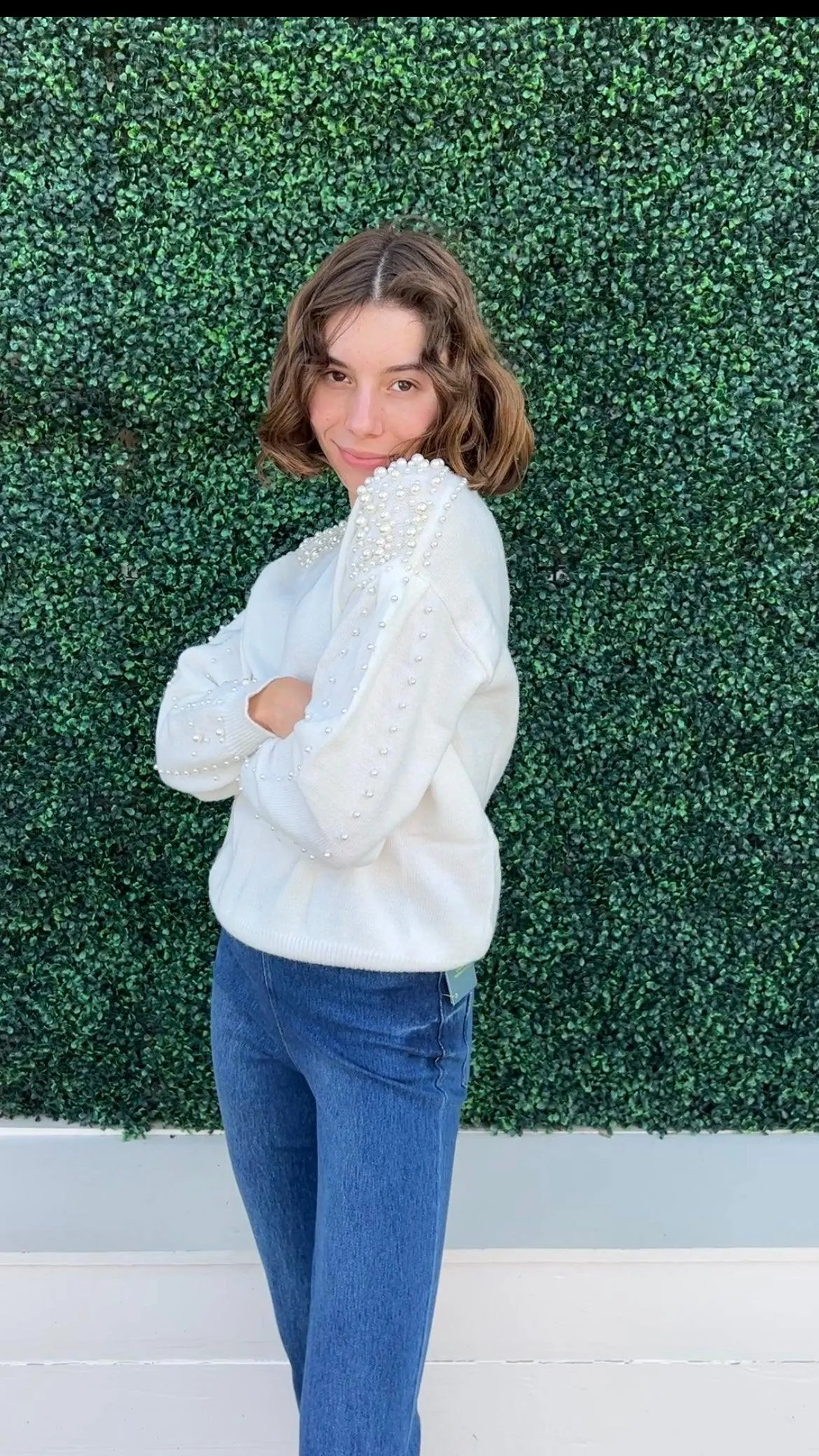 Pearl Embellished Sweater