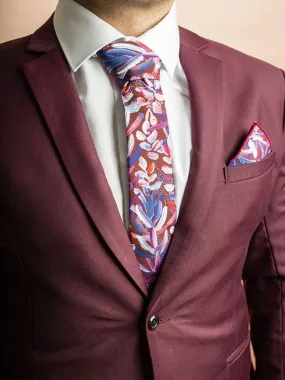 Protea Burgundy Tie