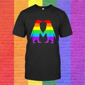 Rainbow Penguins In Love Lgbtq Gay Pride T Shirt, Gay Birthday Gifts