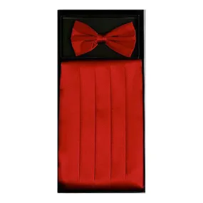 Red Cummerbund w Bow Tie