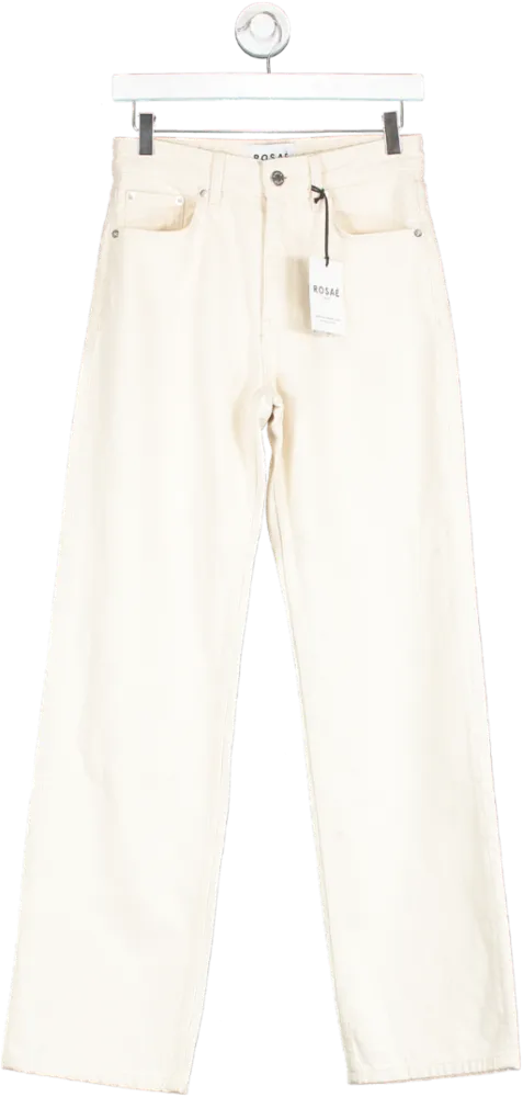 Rosare Beige Le Dean High Rise Straight Leg Jeans W26