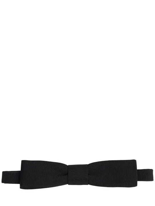 Saint Laurent   Rectangle wool blend bow tie 