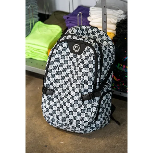 Salty Savage Essential Sport Backpack | Black/White Checkerboard