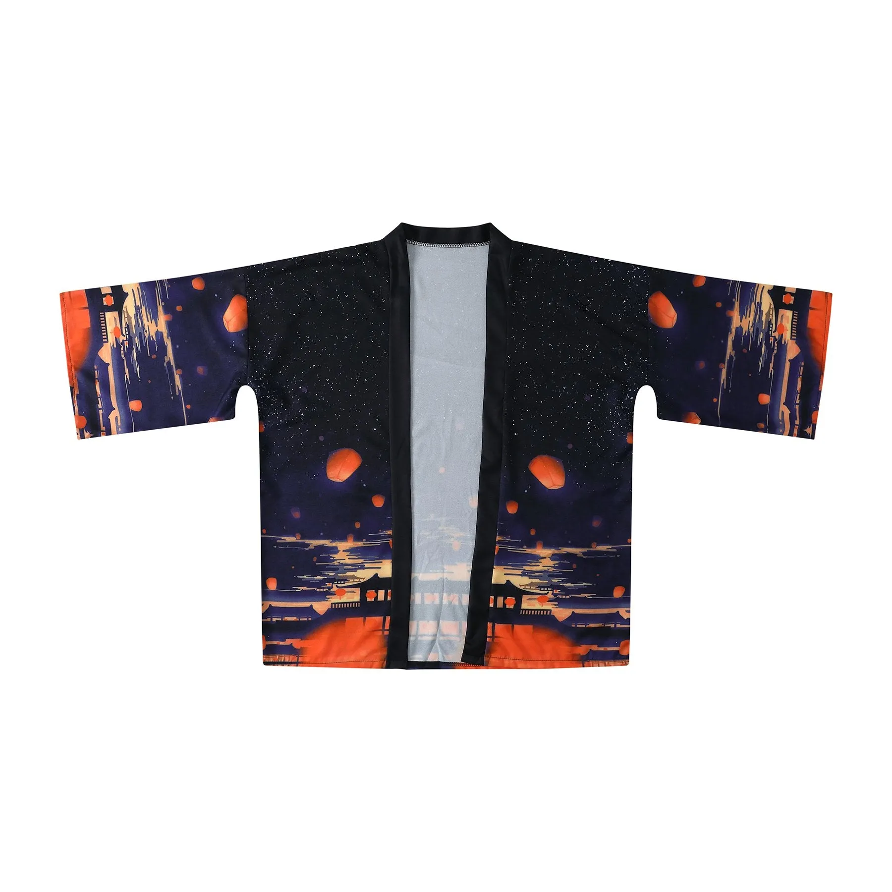 Sky Lanterns Kimono Shirt | Anime Kimono