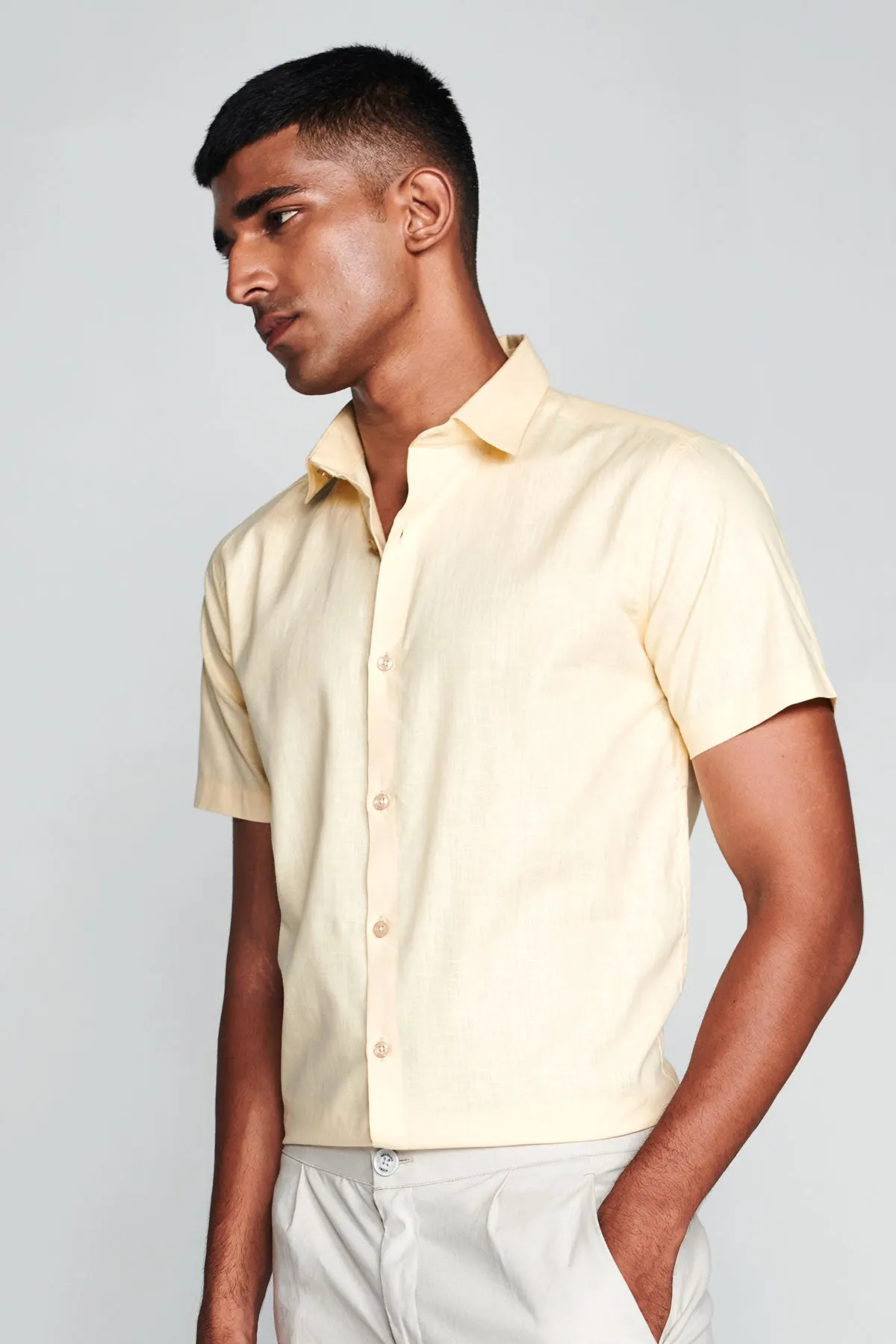 Soft Yellow Half Sleeves