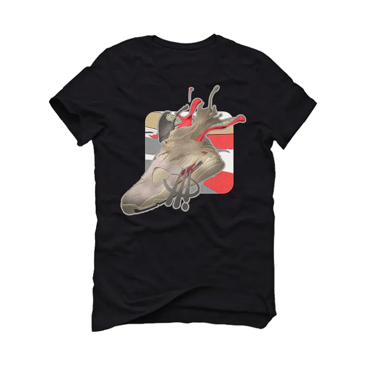 SoleFly x Air Jordan 8 Mi Casa Es Su Casa | illcurrency Black T-Shirt (SPLASH)