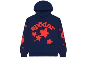 Sp5der Beluga Hoodie Navy