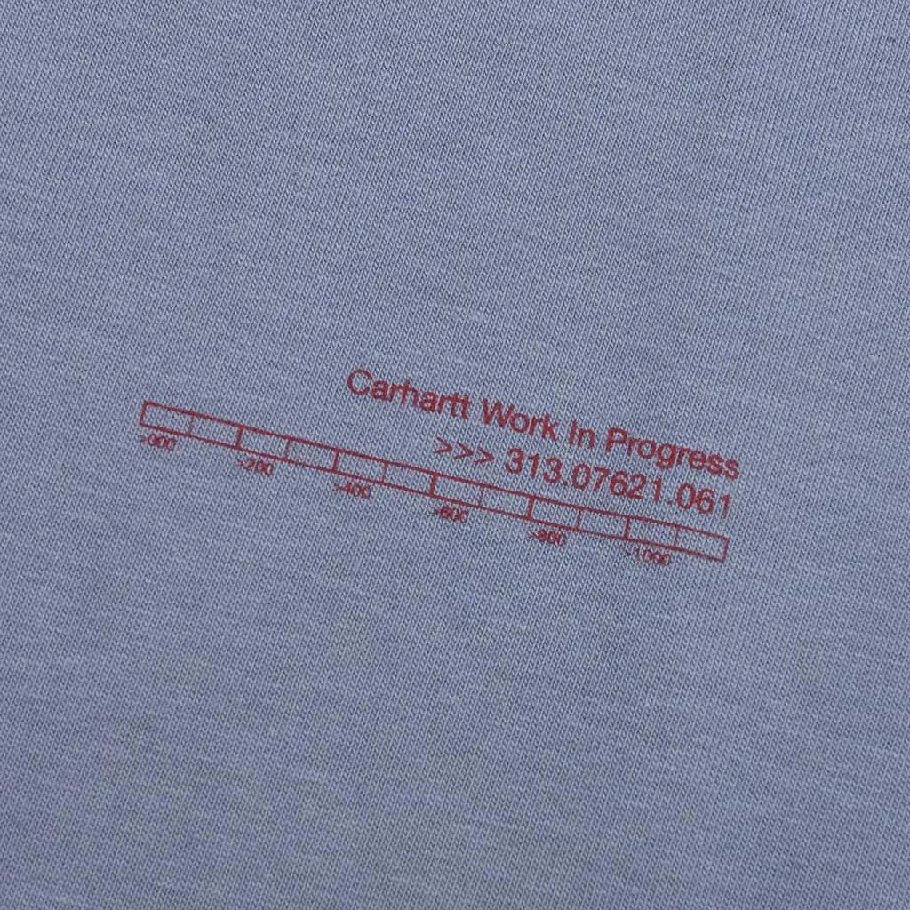 S/S Diagram Script T-Shirt - Bay Blue