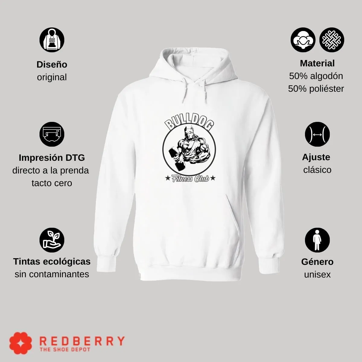 Sudadera Hombre  Hoodie Gym Ejercicio Fitness 050