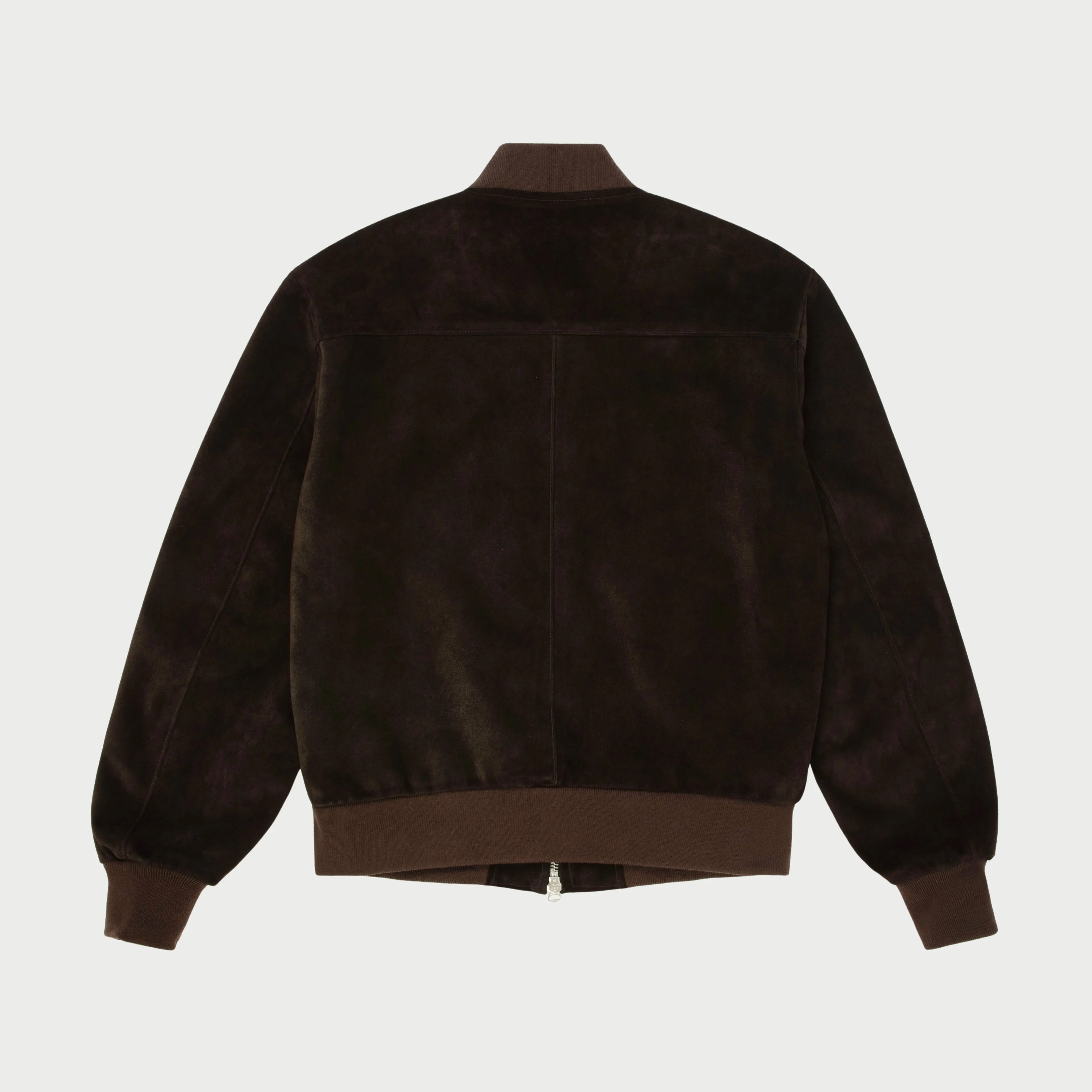 Suede Bomber Jacket (Espresso)