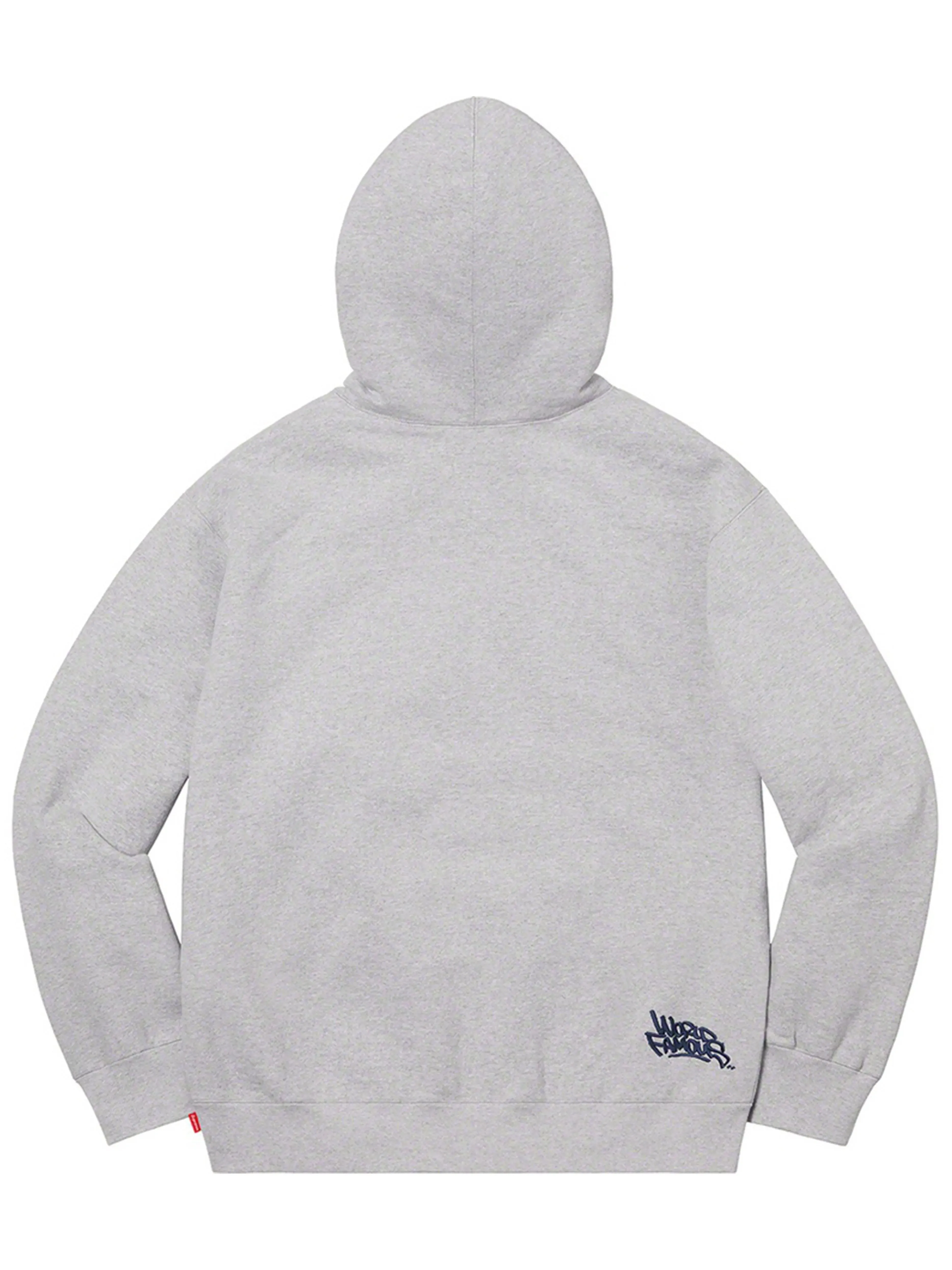 Supreme Handstyle Hooded Sweatshirt Heather Grey [SS21]