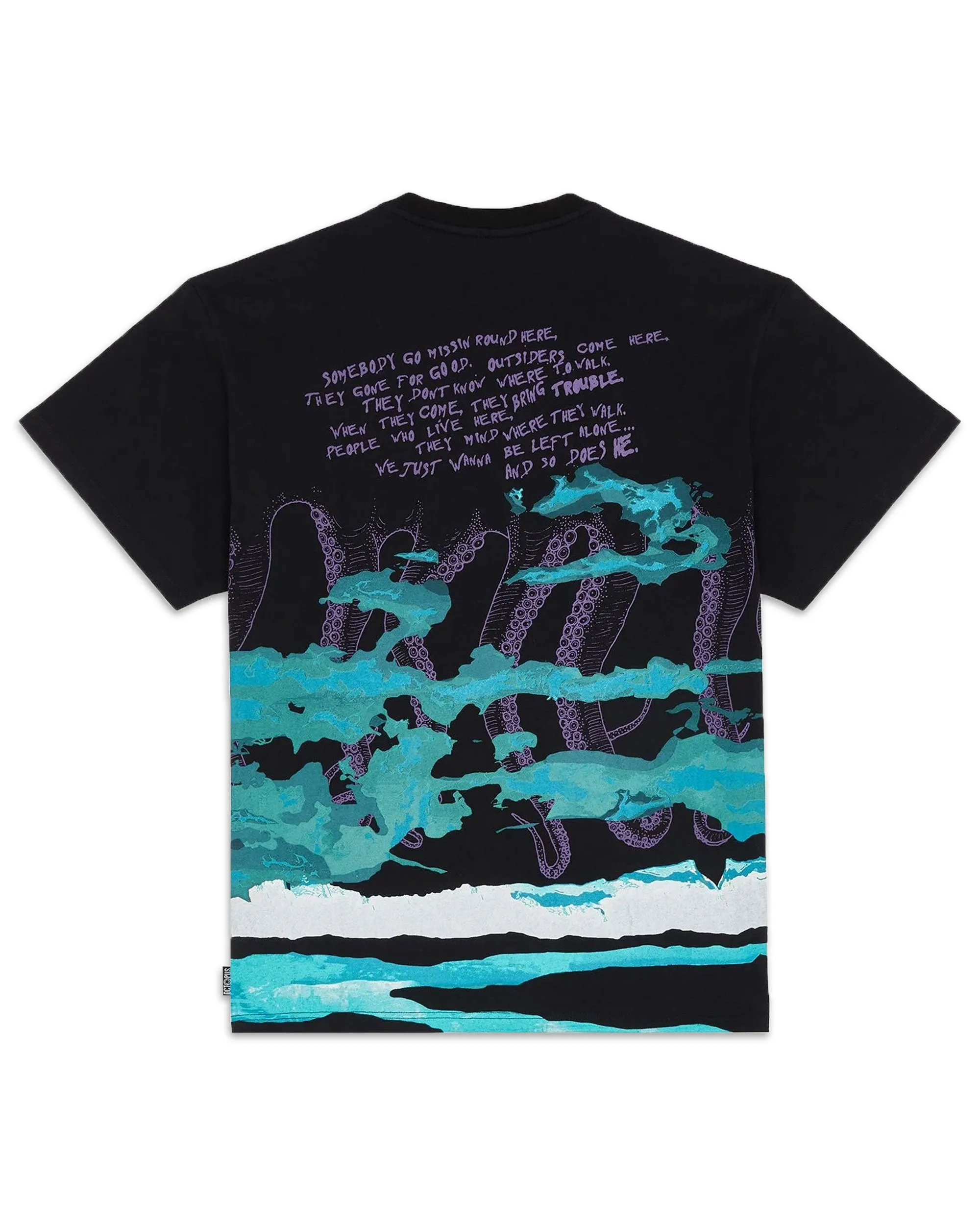 T-Shirt Uomo Jason Octopus River Black