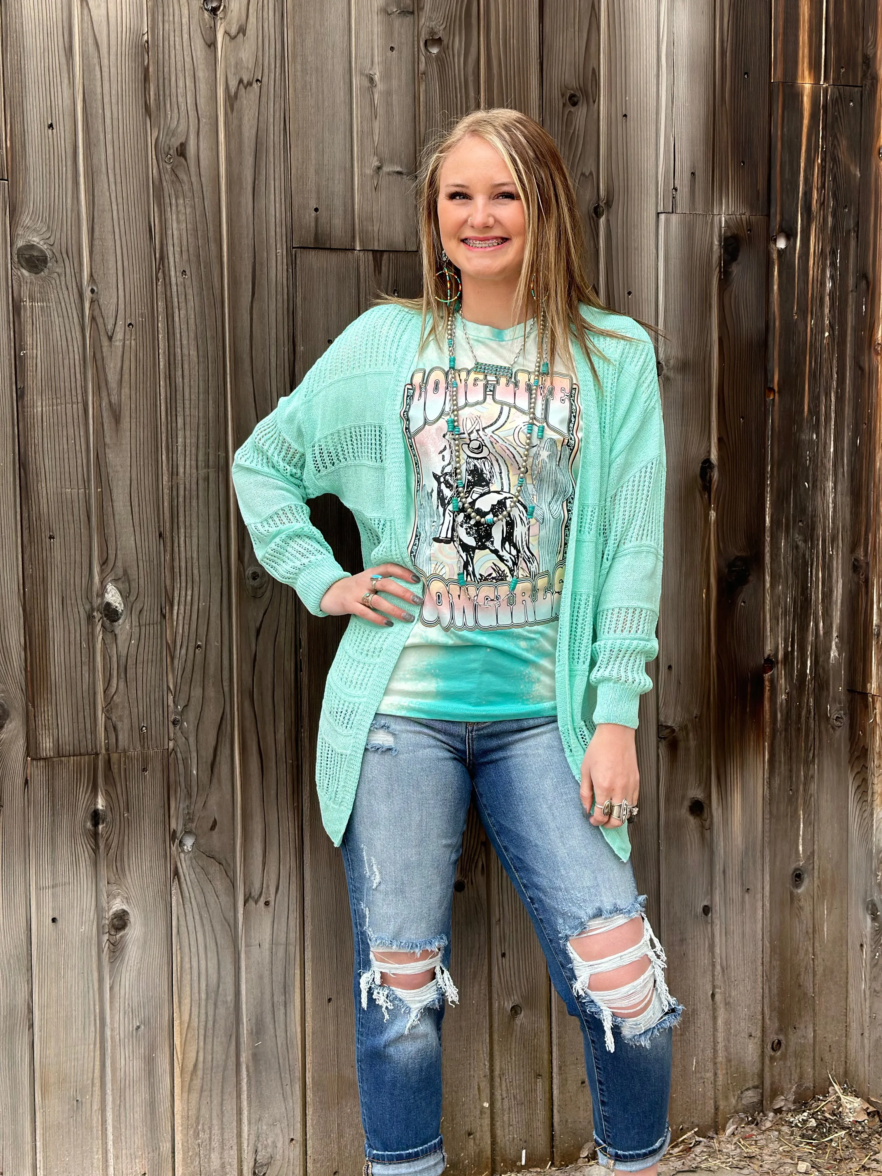 The Durango Turquoise Fall Cardigan