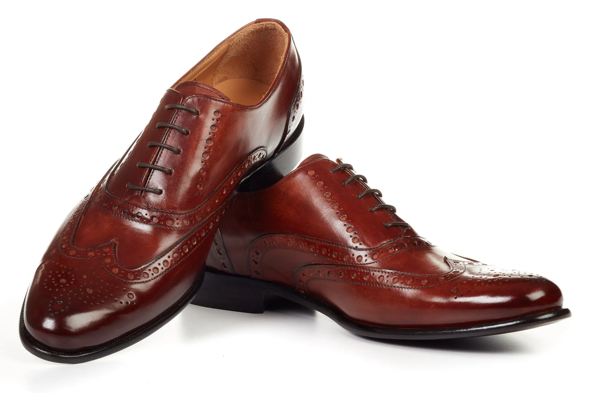 The West II Wingtip Oxford - Marrone