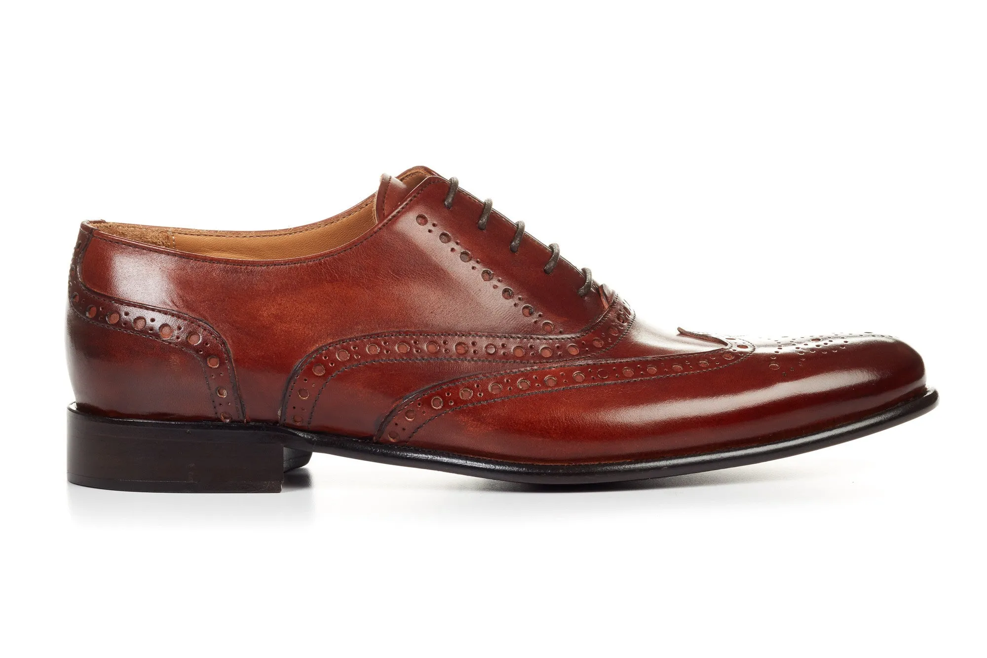 The West II Wingtip Oxford - Marrone