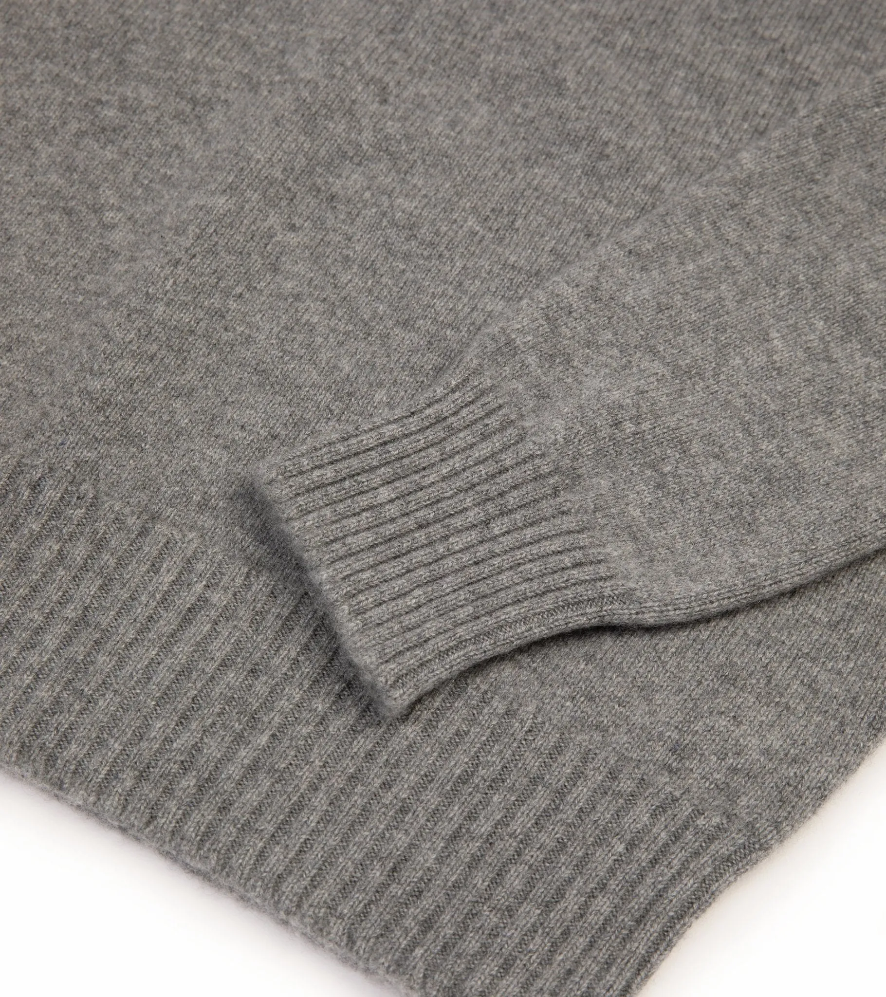 Trunk Crawford Cashmere Crew Neck Sweater: Grey Flannel