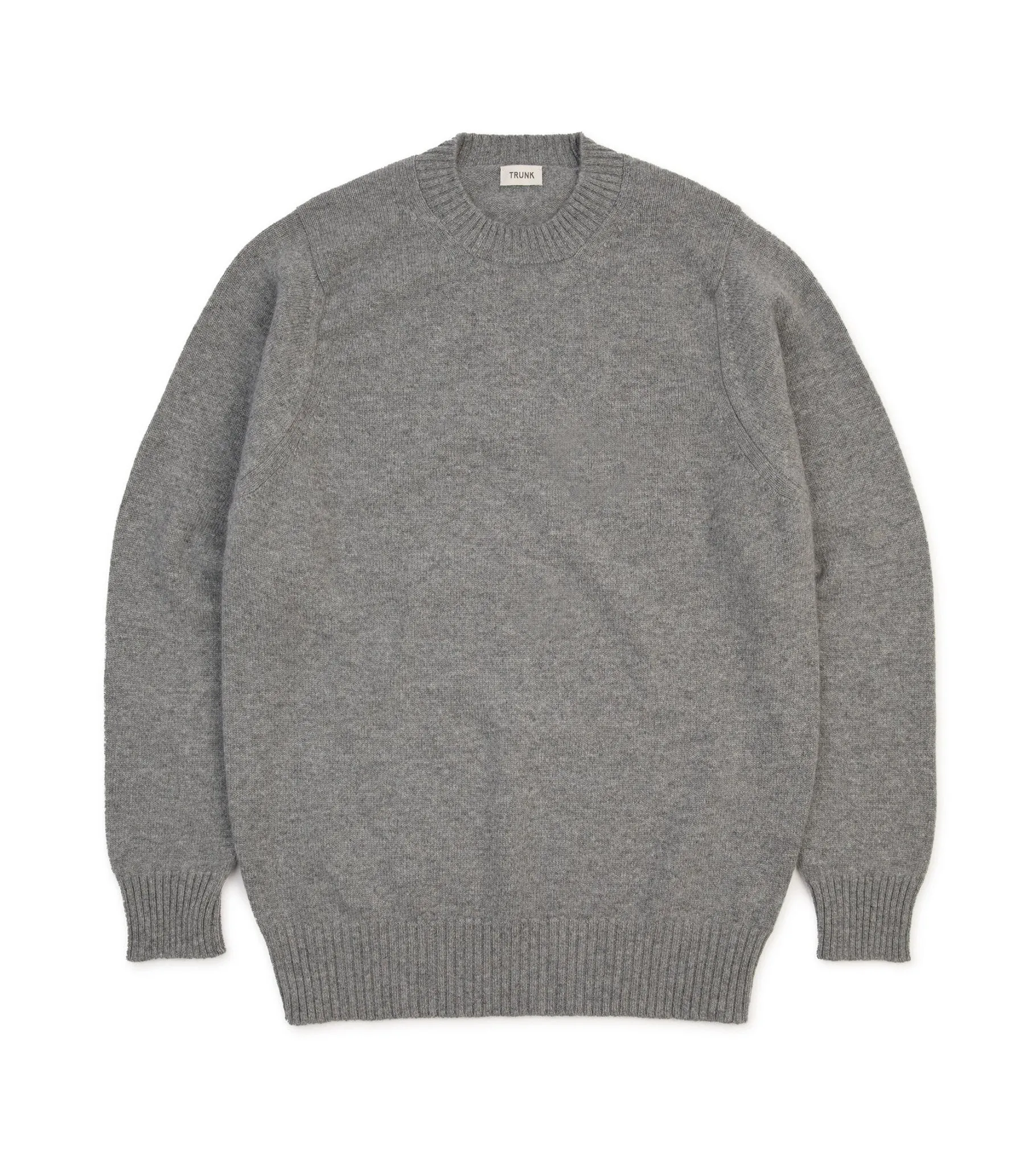 Trunk Crawford Cashmere Crew Neck Sweater: Grey Flannel