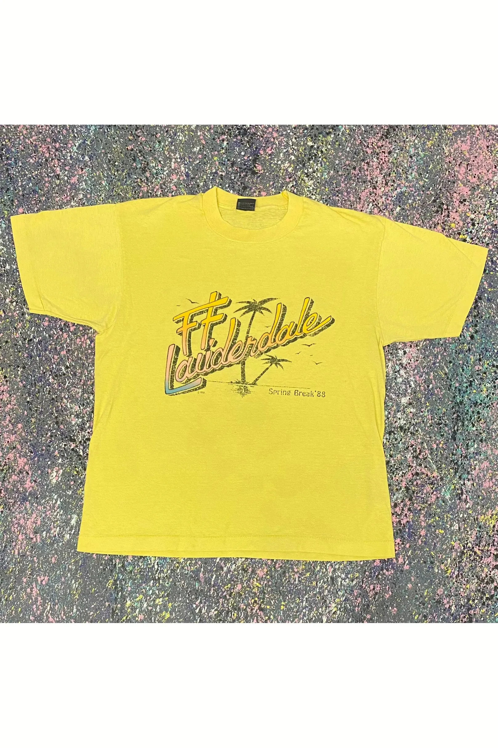 Vintage 1988 Spring Break Ft. Lauderdale Tee- L